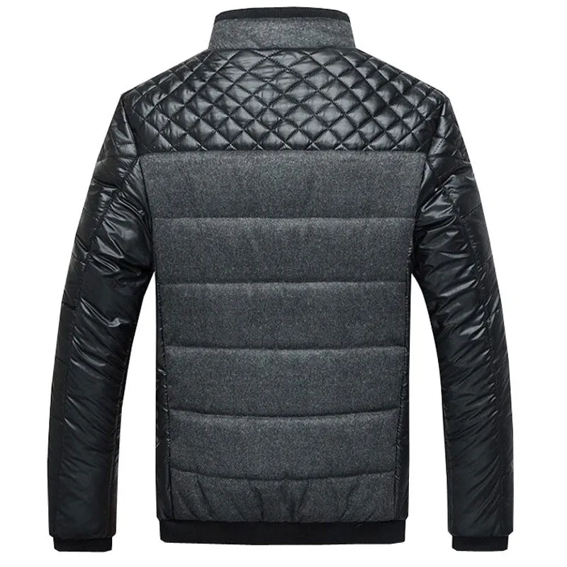 Casual Stand Collar Cotton Slim Jacket For Men