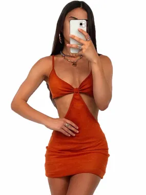 Casual Summer Halter Neck Backless Mini Dresses