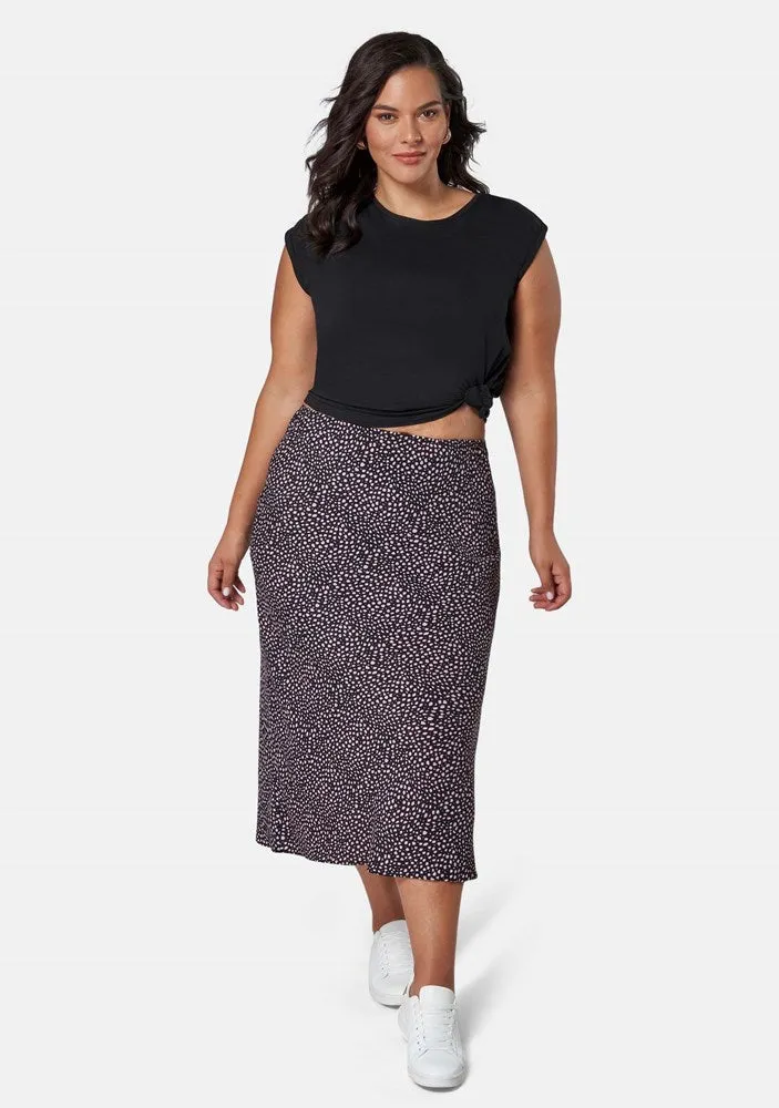 Catalina Print Midi Skirt