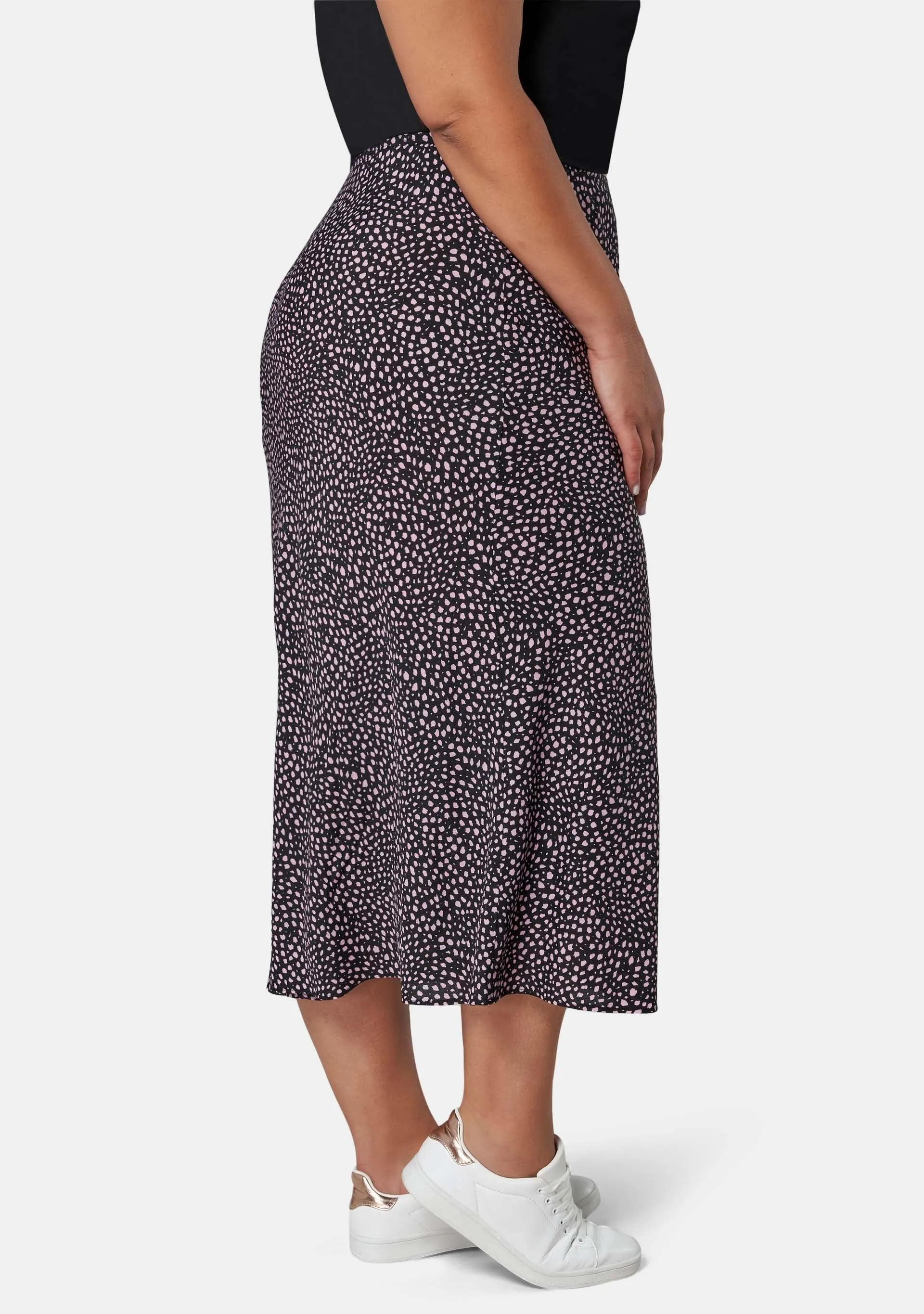 Catalina Print Midi Skirt