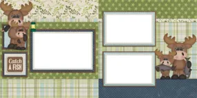 Catch a Fish - Digital Scrapbook Pages - INSTANT DOWNLOAD