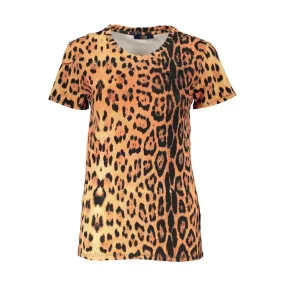 Cavalli Class Orange Cotton Tops & T-Shirt