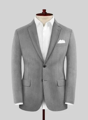 Cavalry Twill Light Gray Wool Jacket