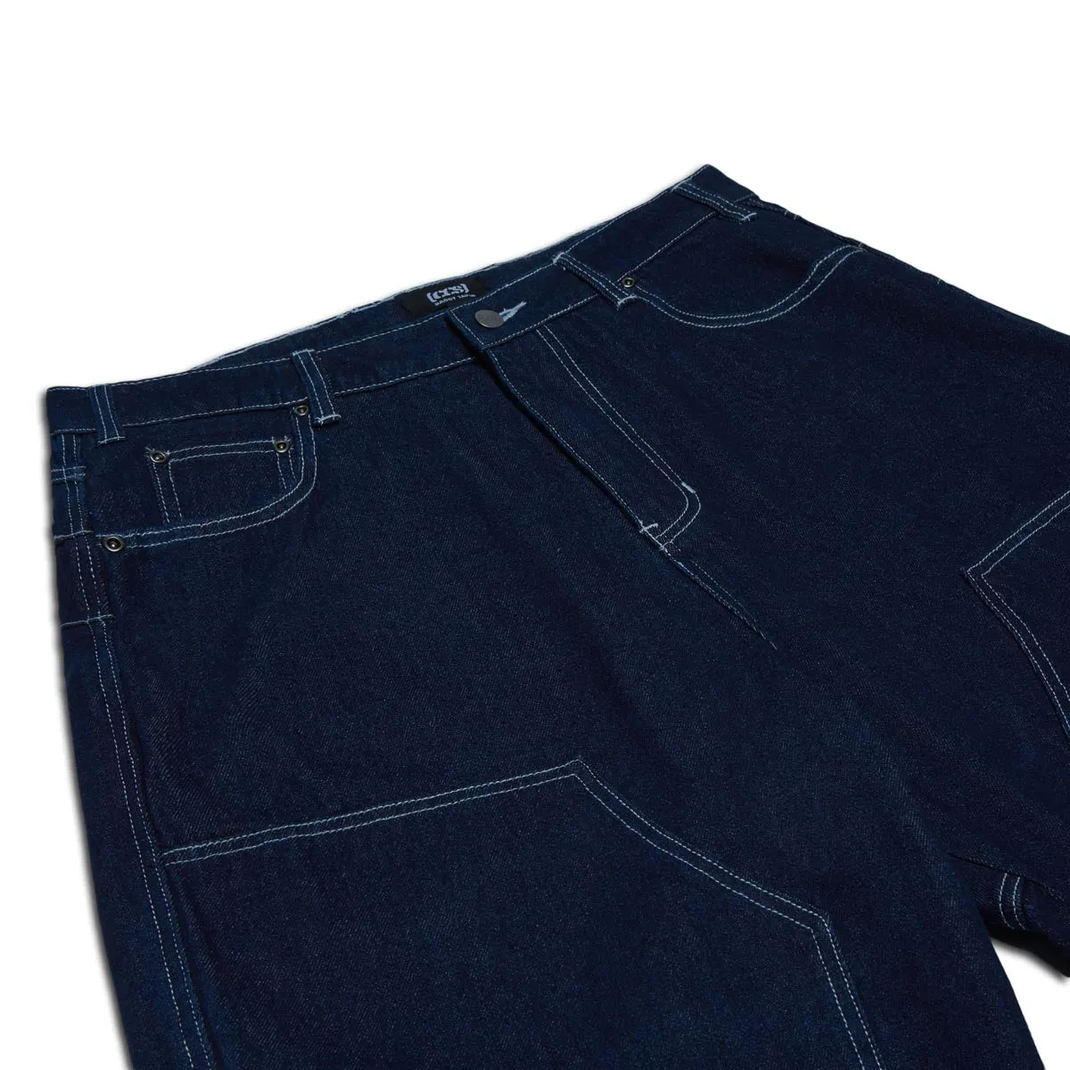 CCS 4x4 Reinforced Baggy Taper Denim Jeans - Overdyed Navy