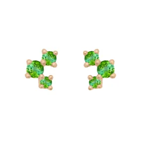 Celeste Earrings, Green Tourmaline