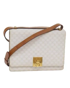 CELINE Cabas Shoulder Bag in White