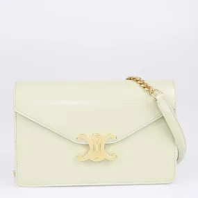 Celine Green Clay Margo Wallet on Chain