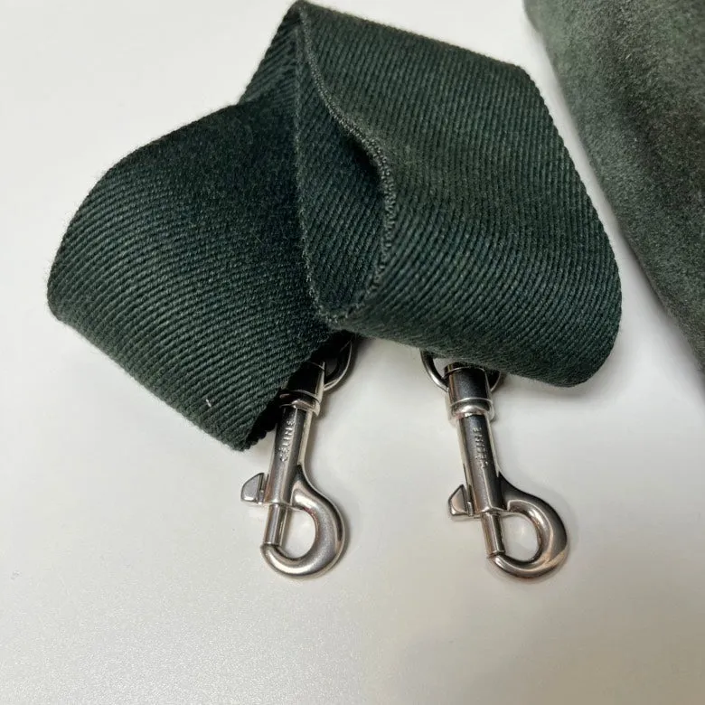 Celine Green Suede Bucket Bag Medium