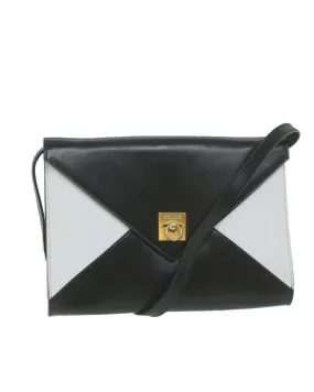 CELINE Vintage Black and White Envelope Clutch Bag