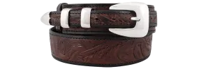 Chacon 1.5" Tooled Ranger Belt - Brown