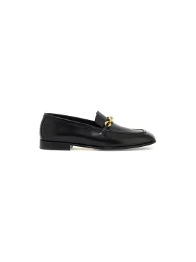 Chain Embellished Leather Loafer