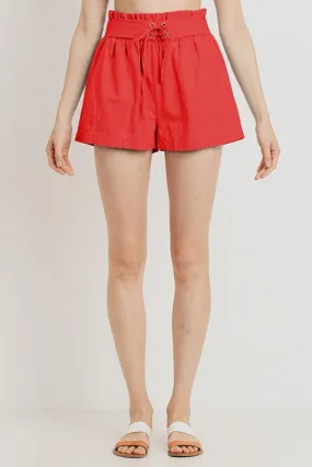 CHAMBRAY DENIM SHORTS