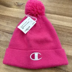 Champion Pink Pom Beanie: Pink-unisex-