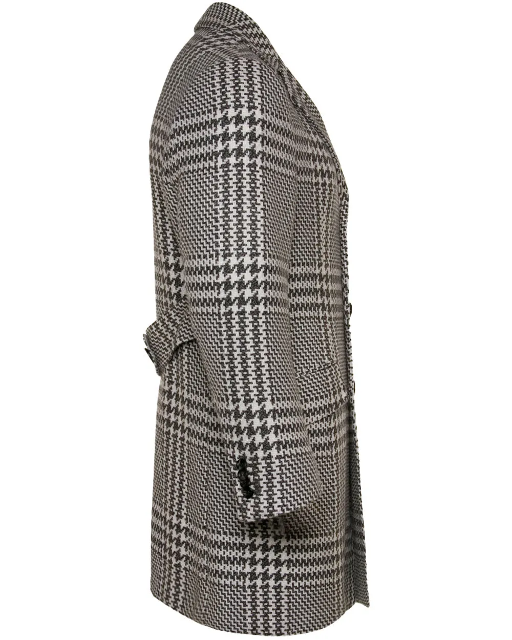Charcoal and White Topcoat