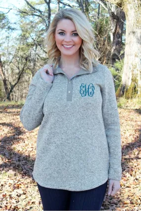 Charles River Women's Hingham Tunic, Light Gray Heather *Personalize It! (Wholesale Pricing N/A)