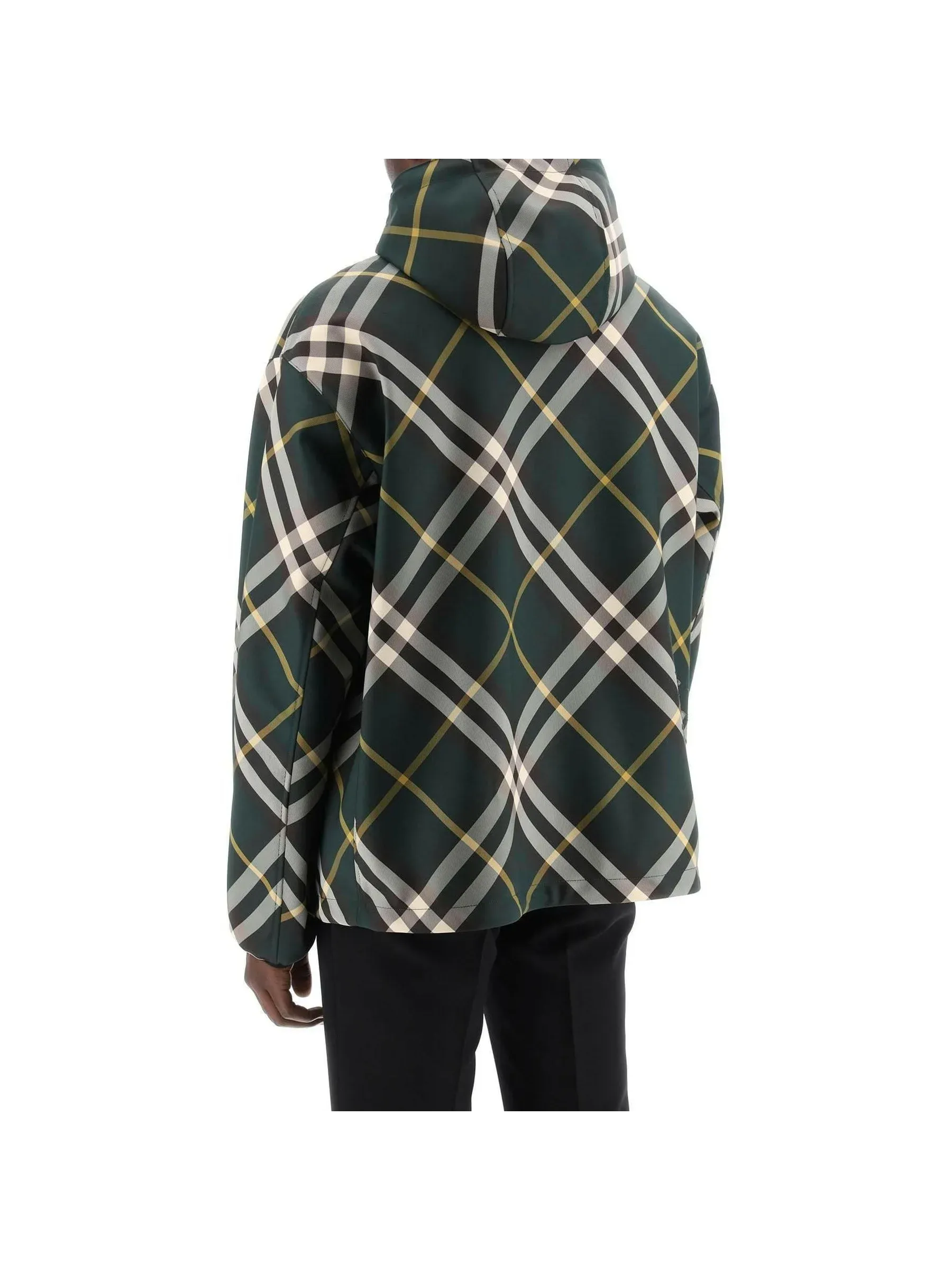 Check Lightweight Hooded Jacket
