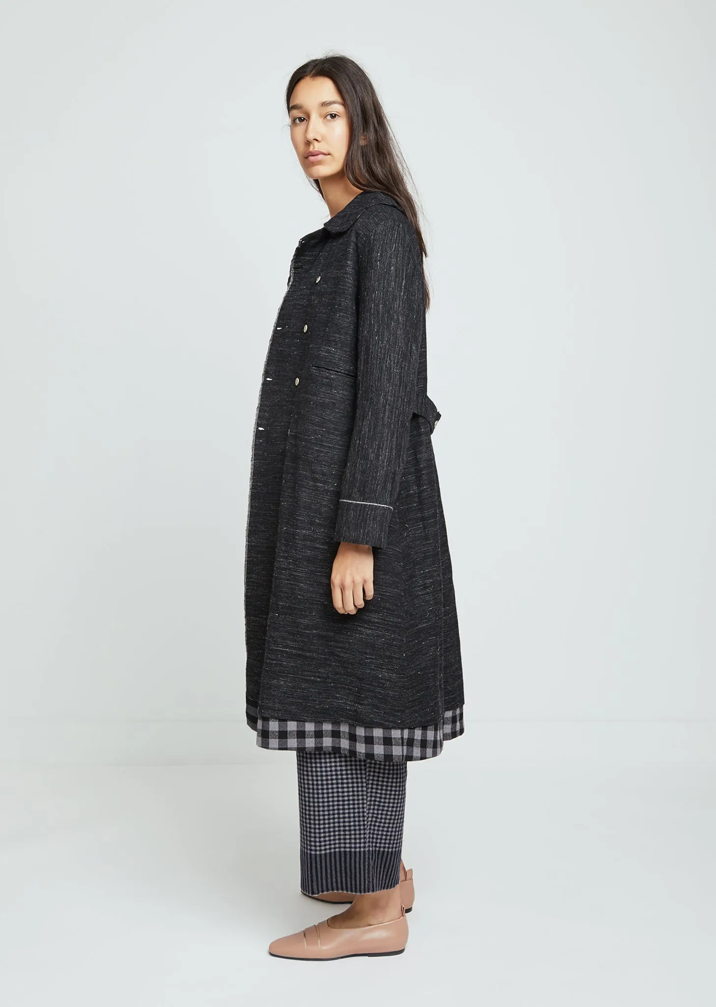 Checked Double Breasted Jacket