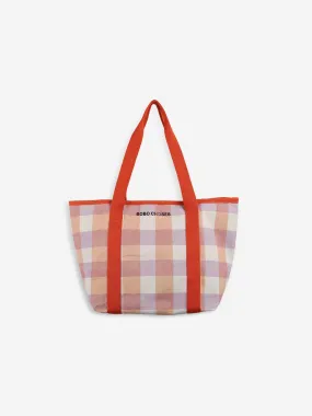 Checked Orange Bag