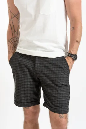 Checkered Shorts - Charcoal