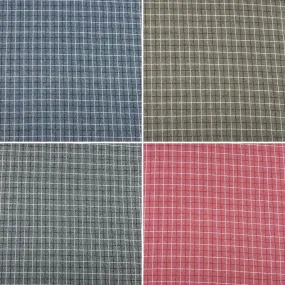 Checkered Soft Wool Touch Fabric