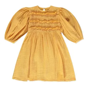 Chelsea Shirred Peasant Dress - Select Size