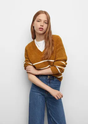 Chenille knit sweater