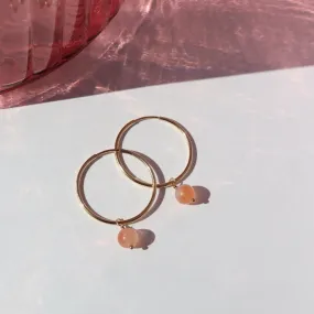 Cherry Blossom Hoops