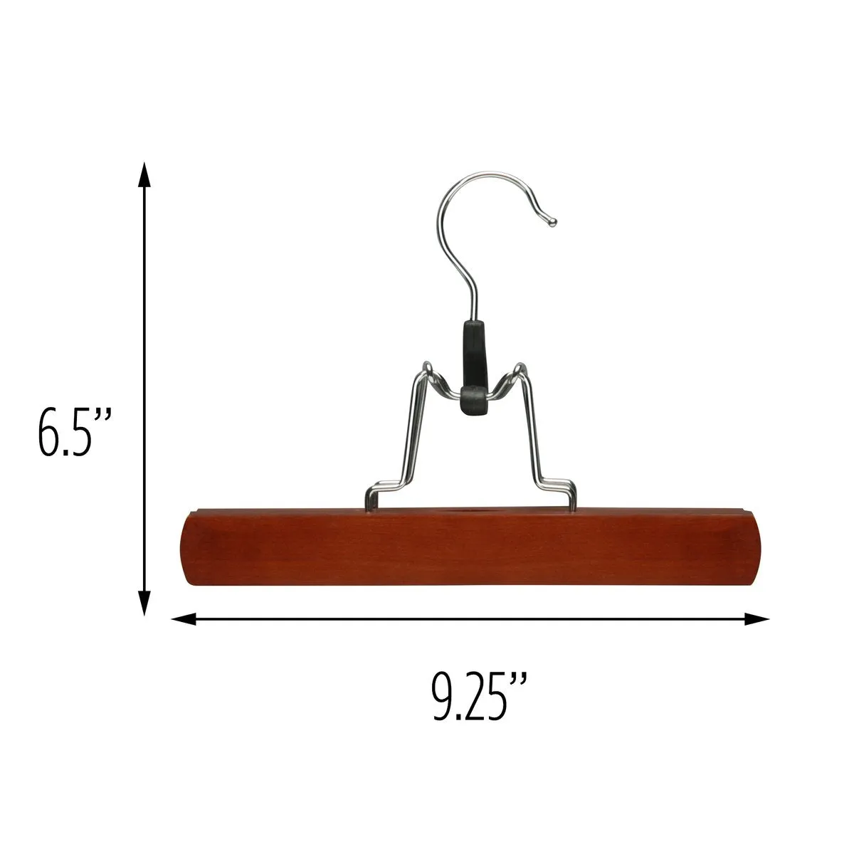 Cherry Finish Wood Pant Clamp Hangers (16-Pack)