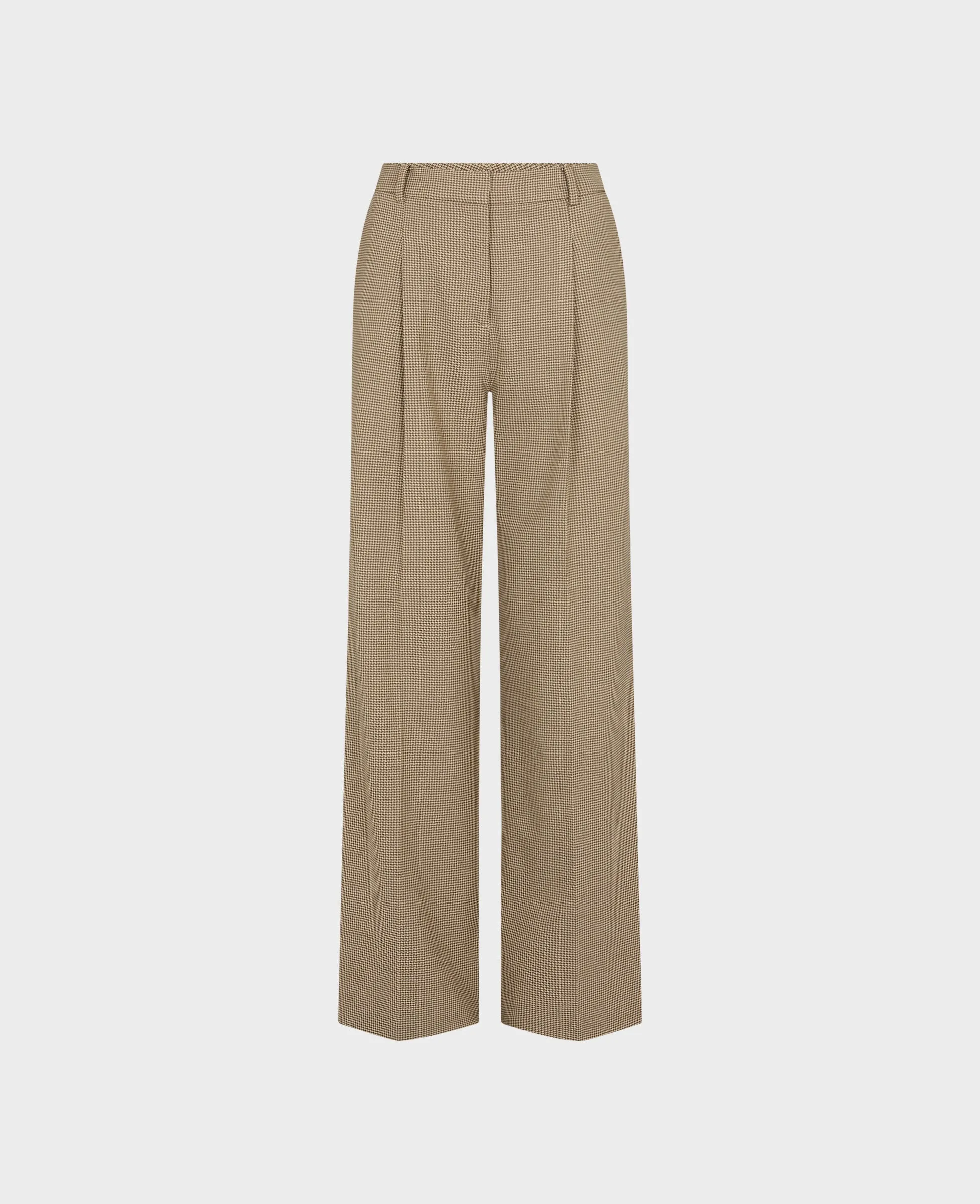 Cheston Wide Leg Check Trouser