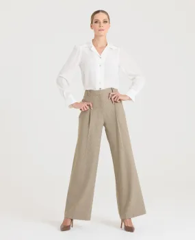 Cheston Wide Leg Check Trouser