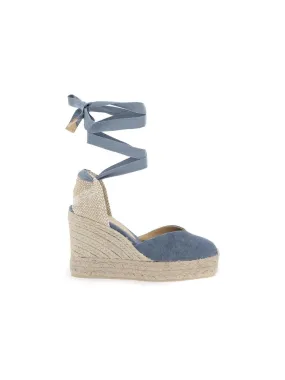 Chiara Wedge Espadrilles with Ribbon Tie