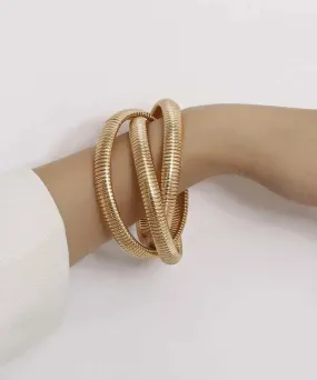 Chic Gold 18K Gold Multi Layer Chain Bracelet ML0243