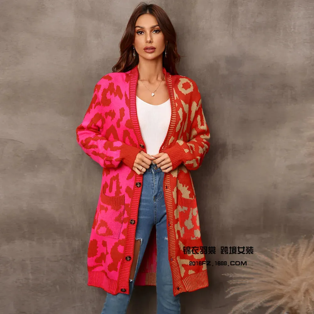 Chic Predator Print Cardigan