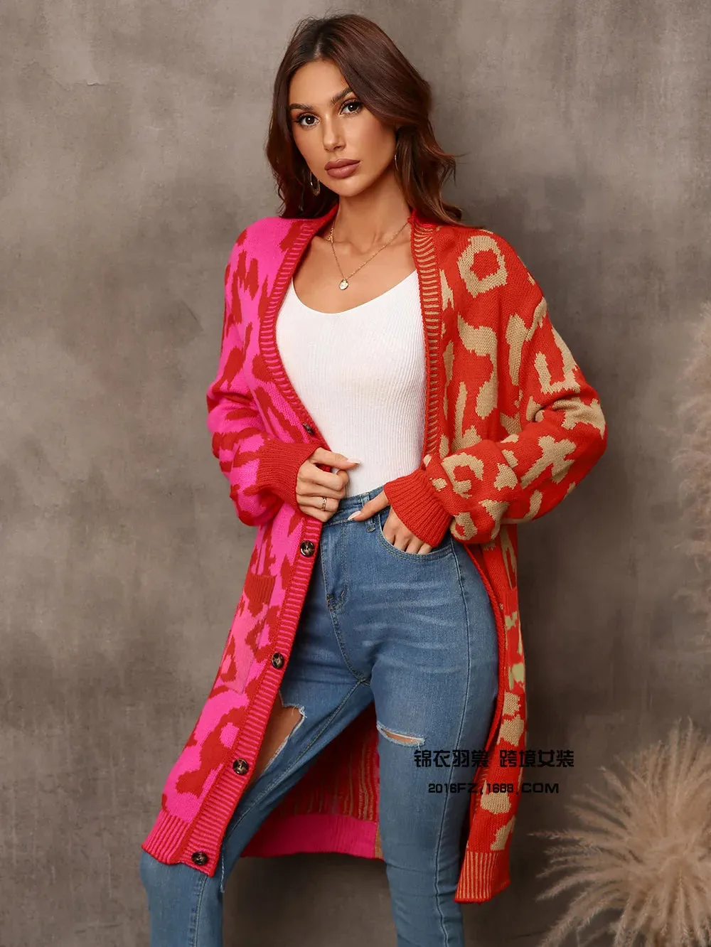 Chic Predator Print Cardigan