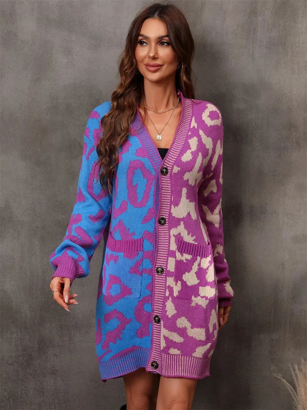 Chic Predator Print Cardigan