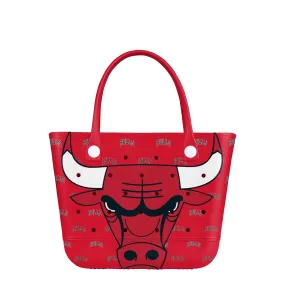 Chicago Bulls NBA Big Logo Mini Print Tailgate Tote Bag (PREORDER - SHIPS LATE JANUARY)