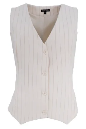 Chicago Tailored Vest | Off White | Vest fra Black Colour