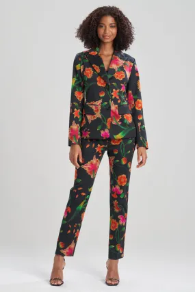 Chikayo-Cotton Sateen Tailored Blazer Jacket
