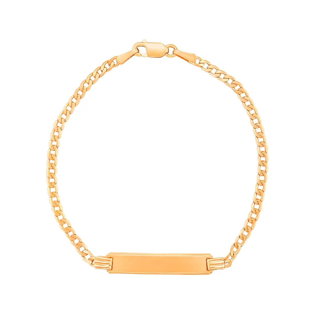 Children's 9ct Yellow Gold ID Bracelet 16cm