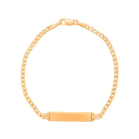Children's 9ct Yellow Gold ID Bracelet 16cm