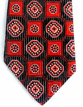 Children's Bergamo NY Orange & Black Geometric Tie