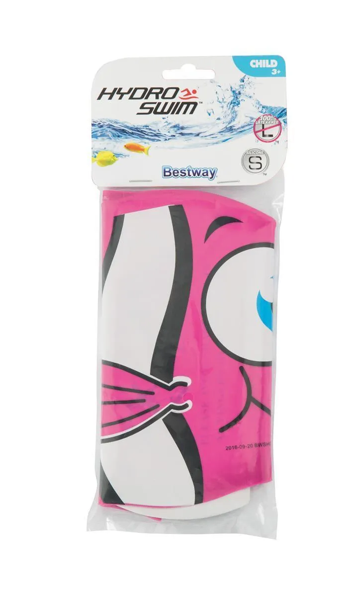 Children's Hydro-Swim Silicone Swim Cap Clownfish Ages 3  Assorted