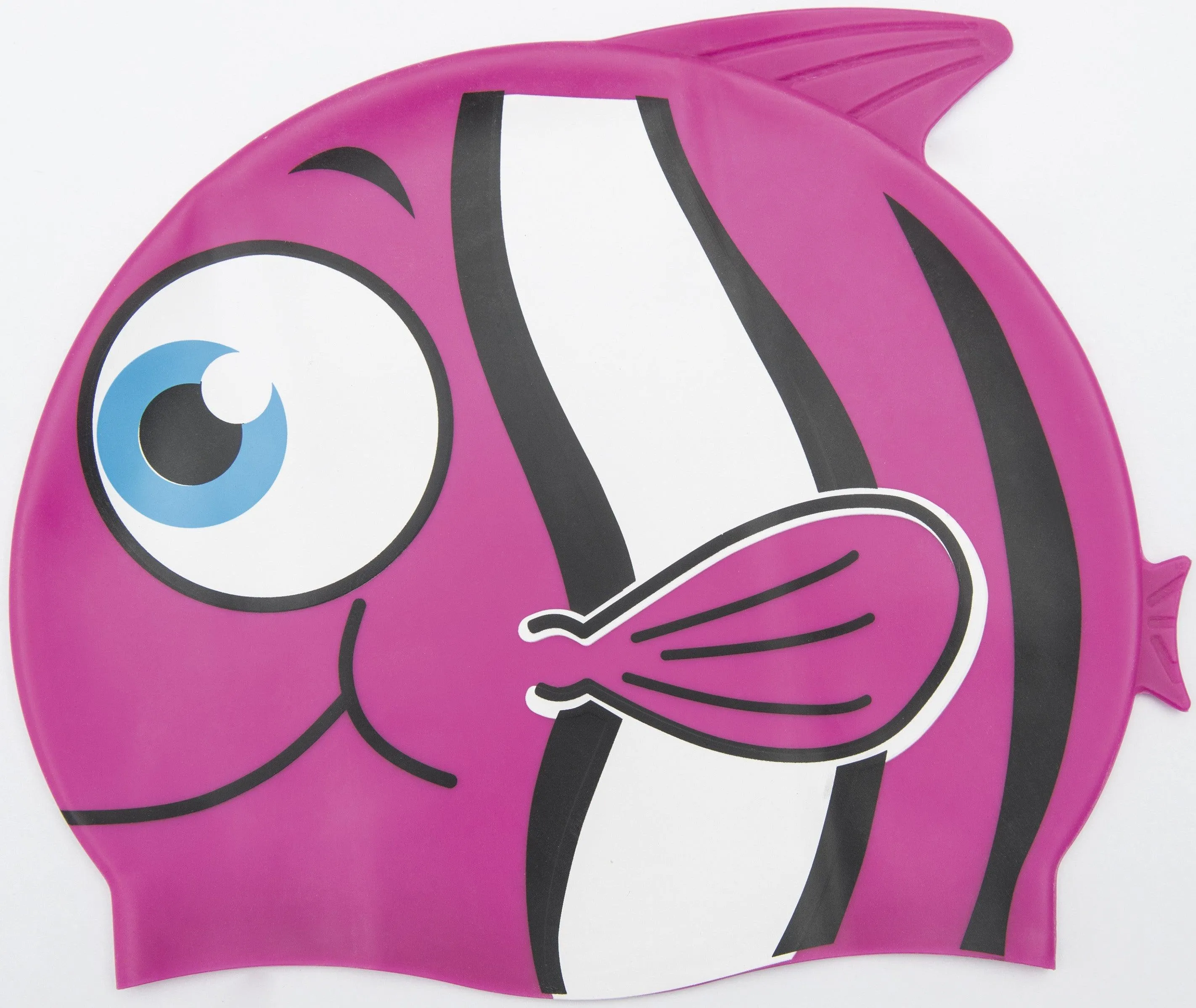 Children's Hydro-Swim Silicone Swim Cap Clownfish Ages 3  Assorted