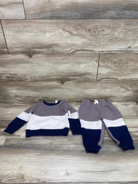 Children's Place 2pc Sweatshirt & Joggers Taupe sz 12-18m