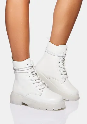 Chill You Know Best Combat Boots