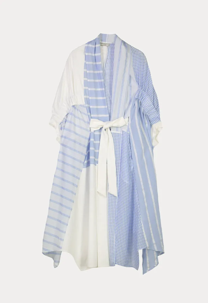 Choice Midi Striped Kimono Blue