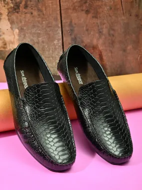 Chord Black Driving Loafers