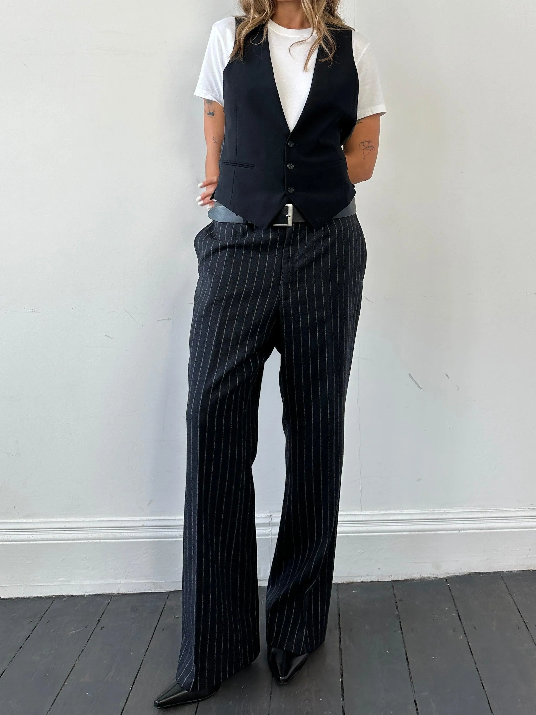 Christian Dior Wool Tailored Waistcoat - M