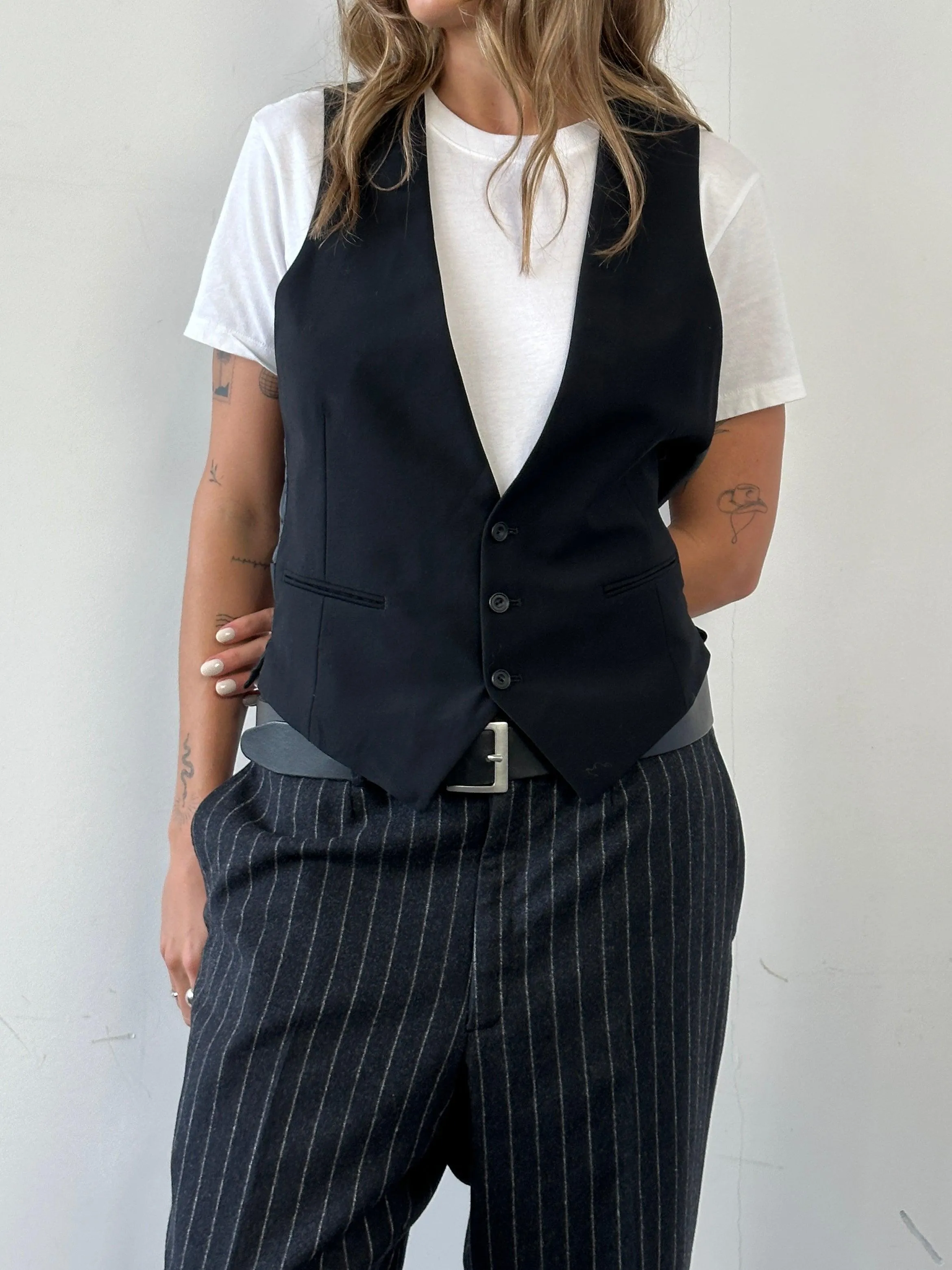 Christian Dior Wool Tailored Waistcoat - M