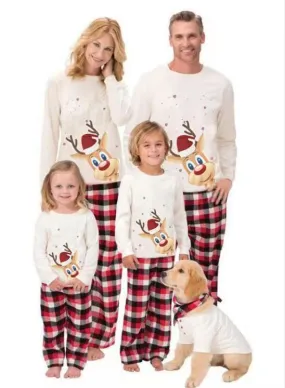 Christmas Pajamas Matching Family Pyjamas Clothes  Pajamas Set Deer Adult Mommy And Me Kids Xmas Sleepwear Sets Top Pants